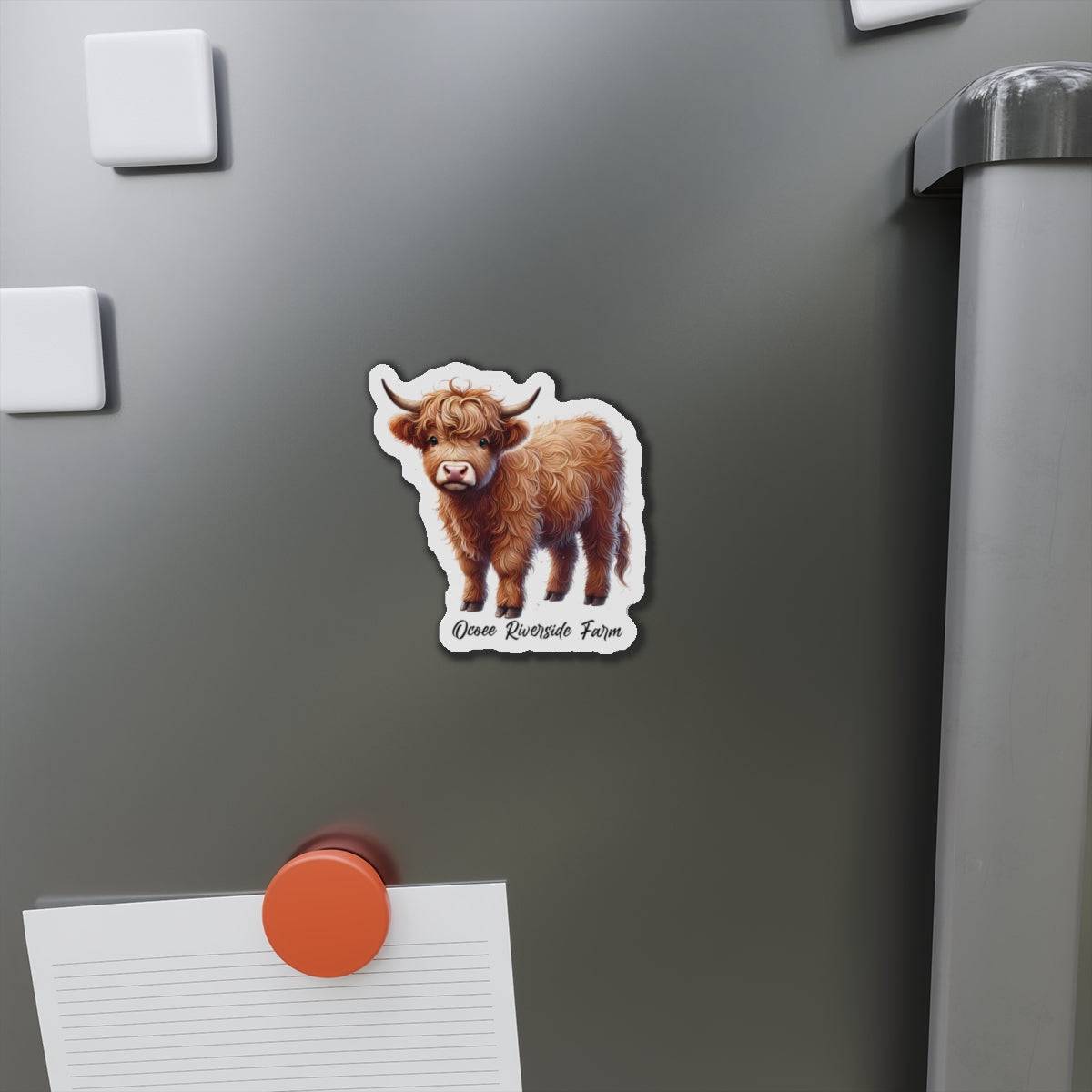 Highland Cow Die-Cut Magnet