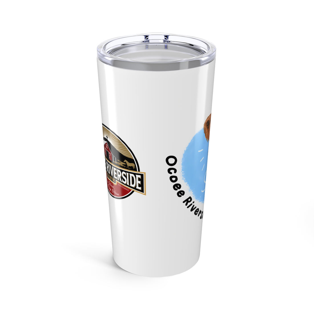 Custom 20oz Tumbler - Riverside Farm Cute Cow Design