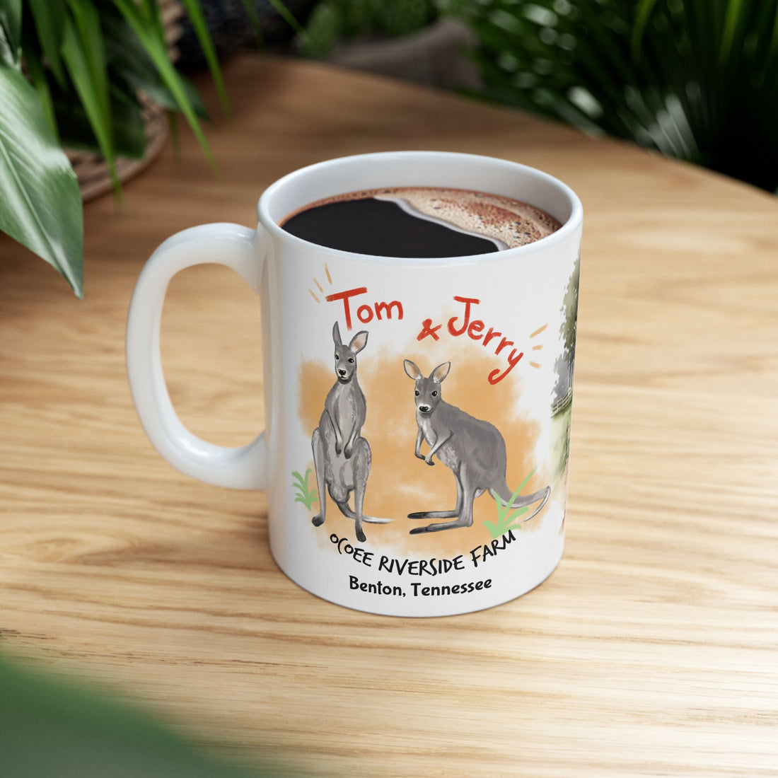 Cute Kangaroo Ceramic Mug | Perfect Gift for Animal Lovers