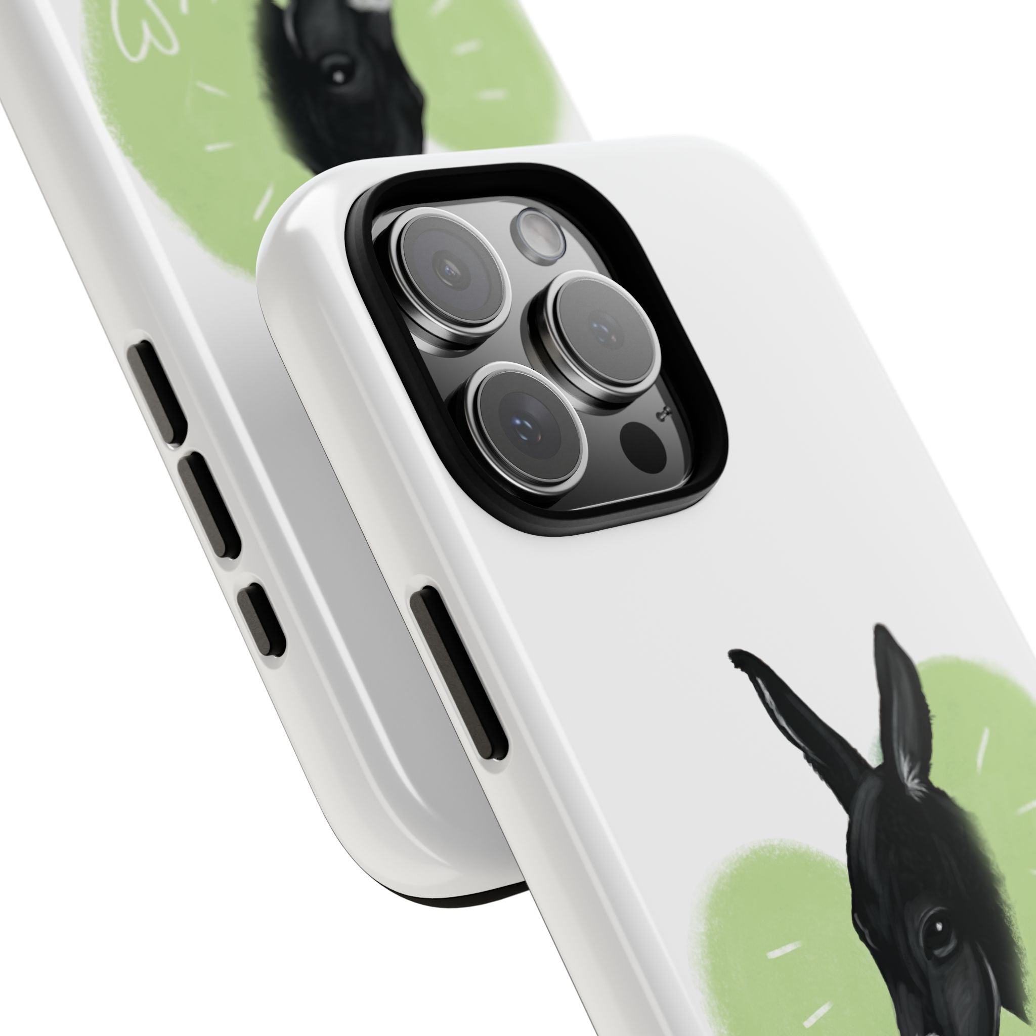 A donkey featuring the words "Black Jack" prominently displayed on its side at Ocoee Riverside Farm Phone Case