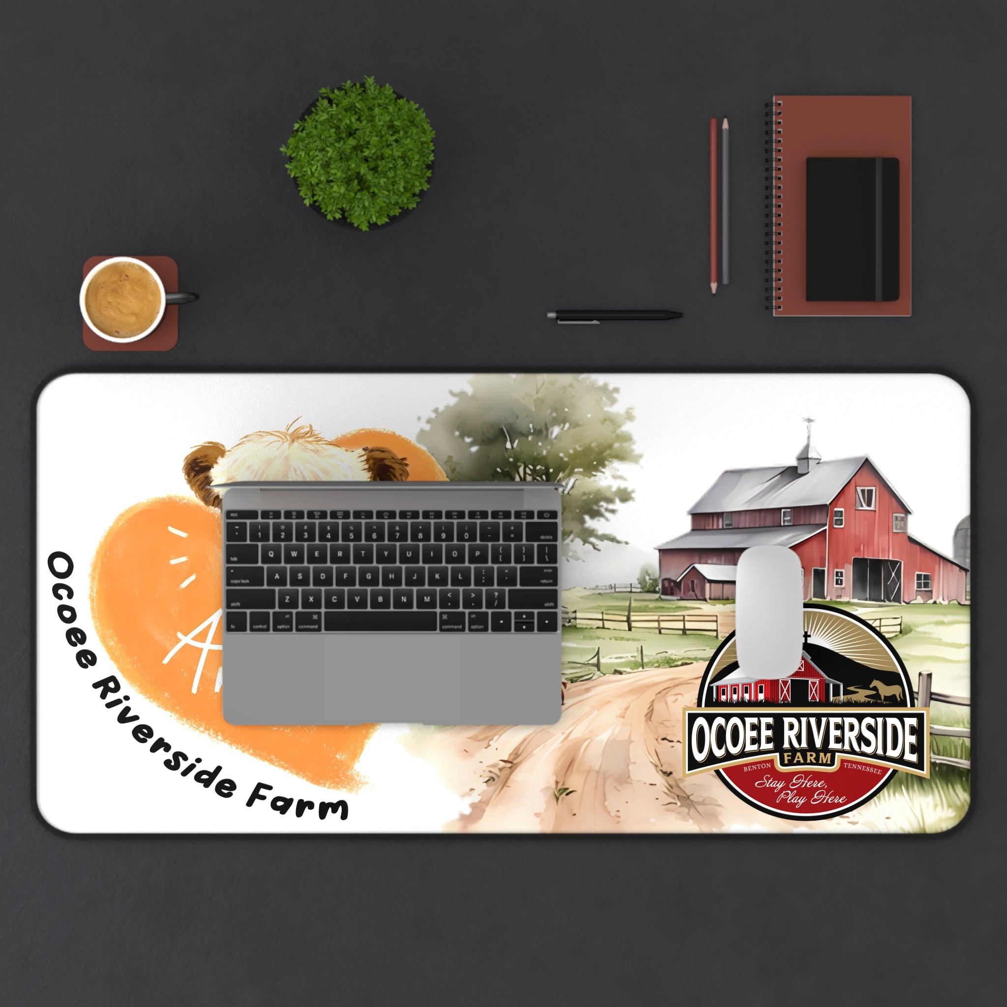 Animal Farm Custom Ocoee Riverside Farm Desk Mat Design