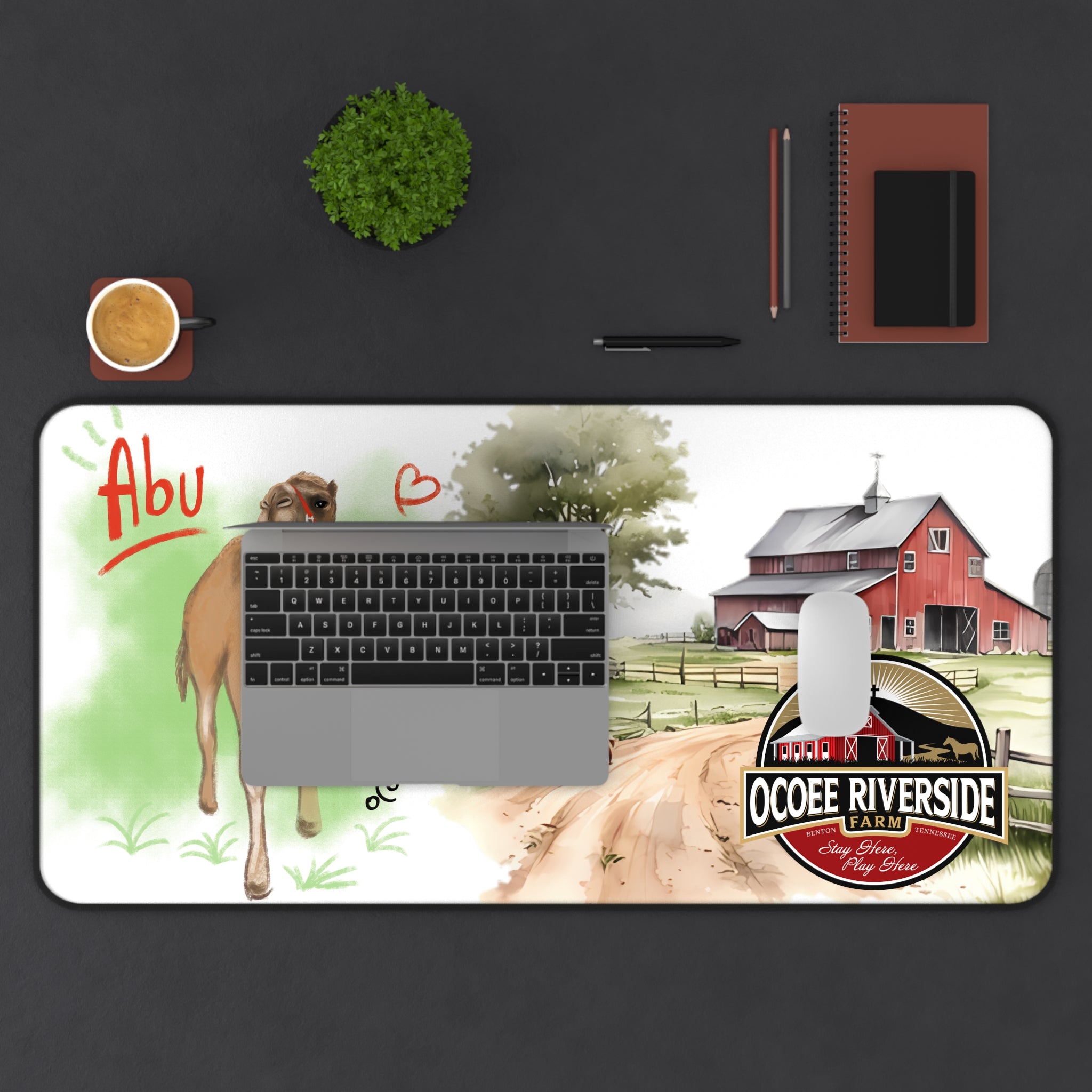 Animal Farm Custom Ocoee Riverside Farm Desk Mat Design