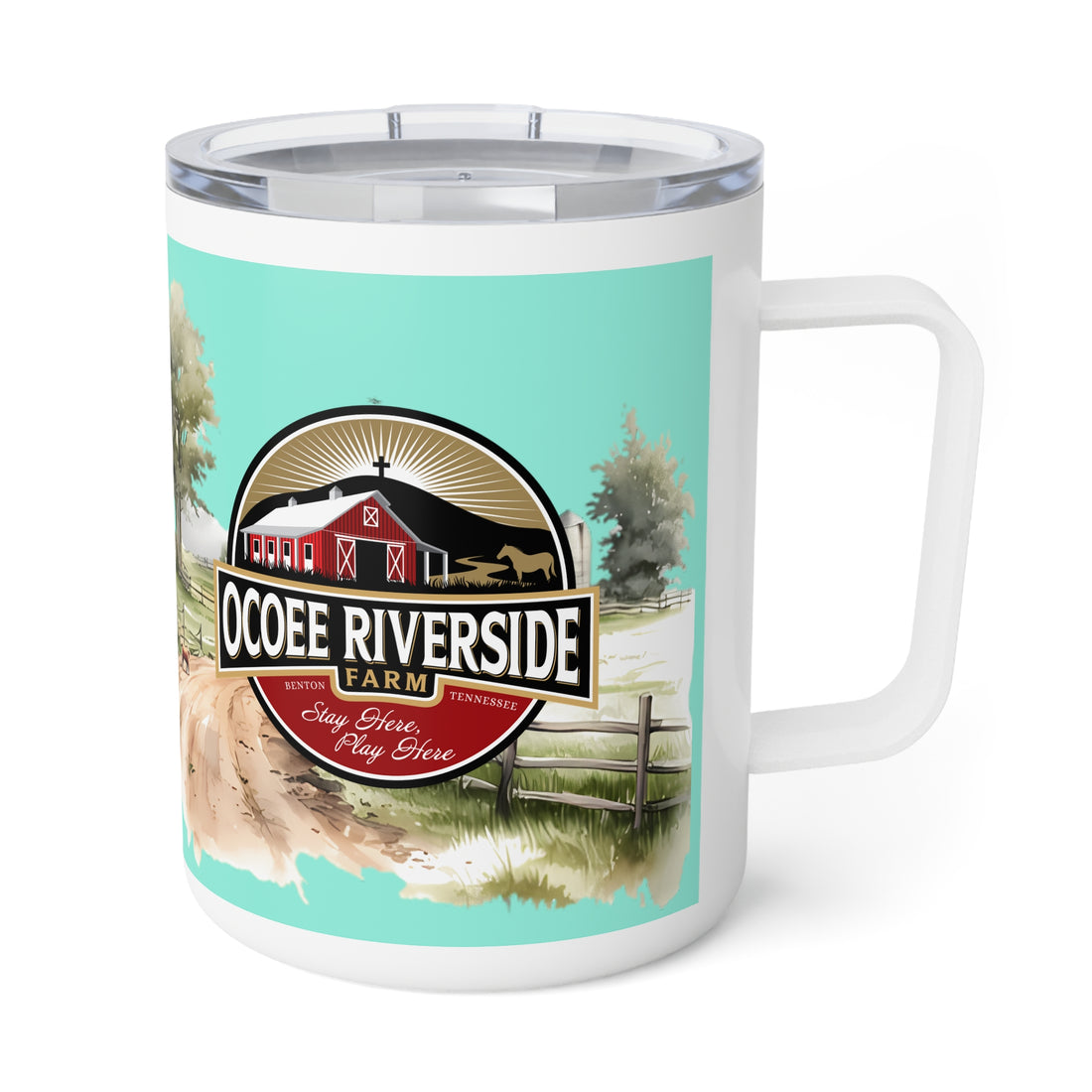 Rustic Insulated Coffee Mug | 10oz Mug with Farmhouse Design for Country Lovers