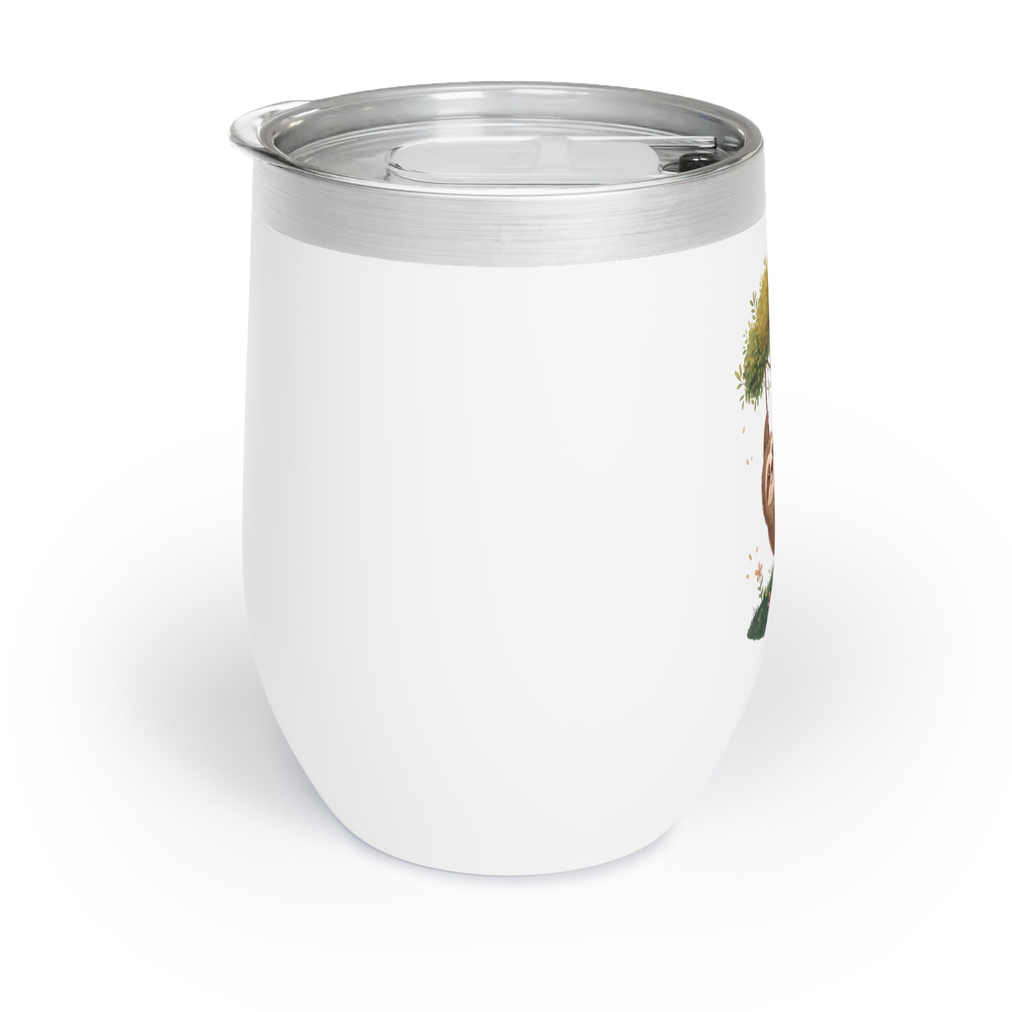 Chill Wine Tumbler with Sloth Design - Perfect for Relaxing Moments