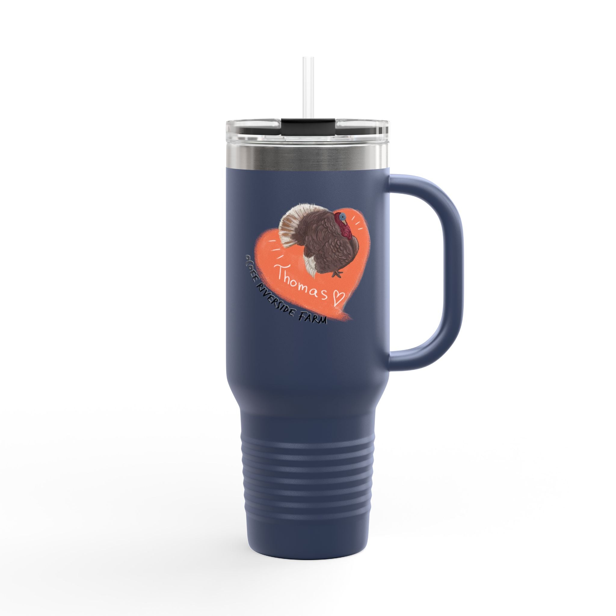 Cute Turkey Insulated Travel Mug - 40oz - Perfect for Adventure Lovers!