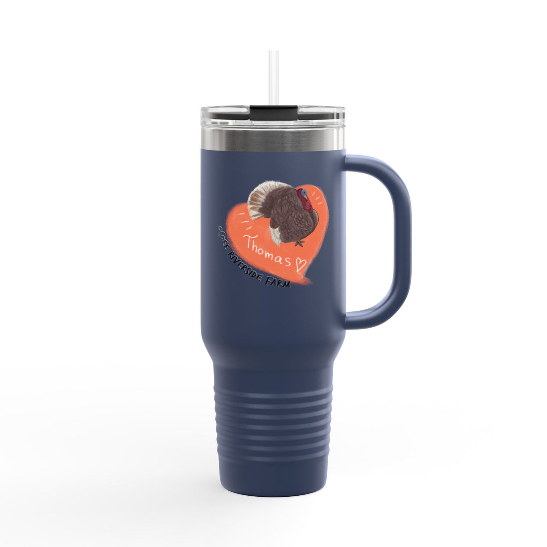 Cute Turkey Insulated Travel Mug - 40oz - Perfect for Adventure Lovers!
