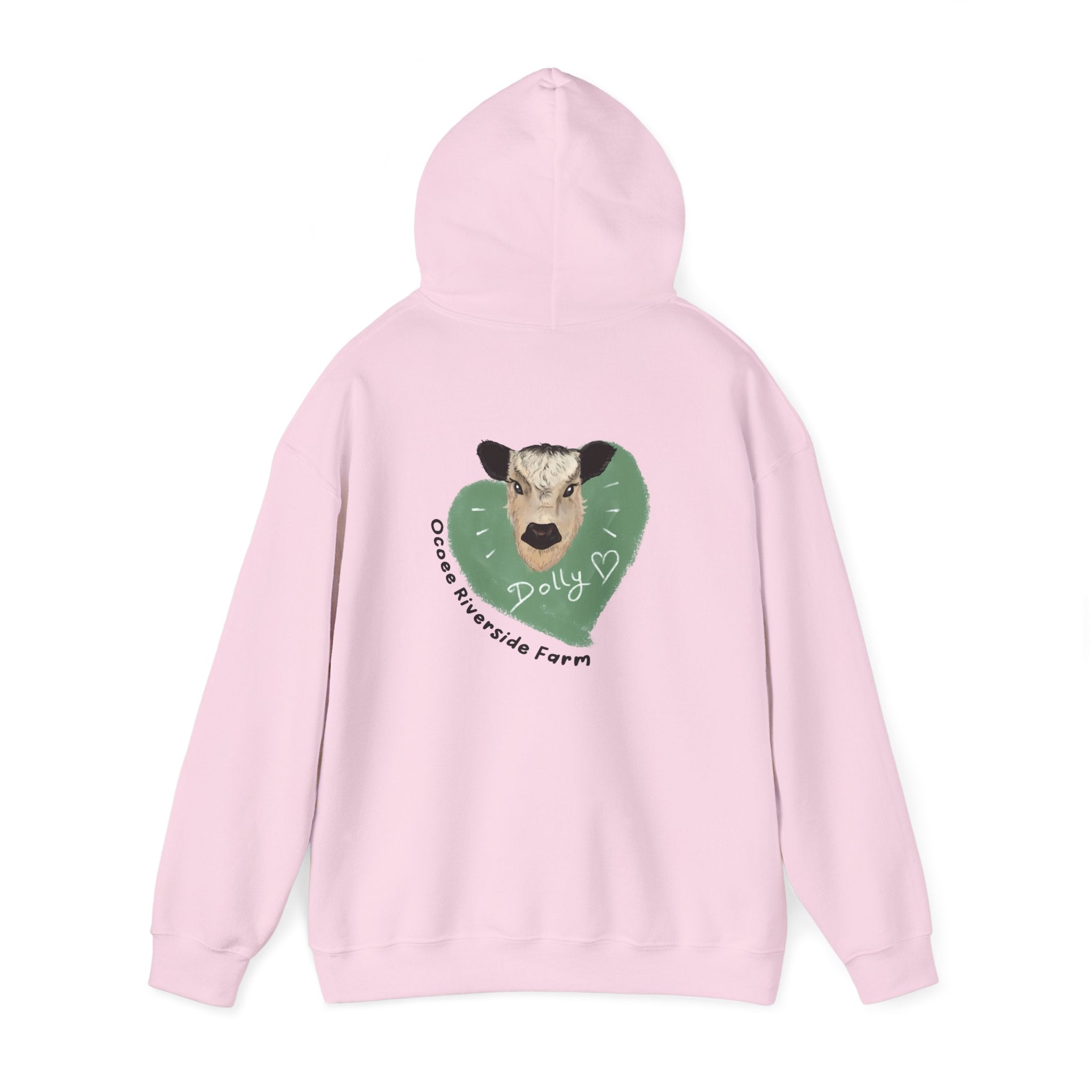 Dolly the Cow Unisex Hoodie - Cozy Riverside Farm Sweatshirt