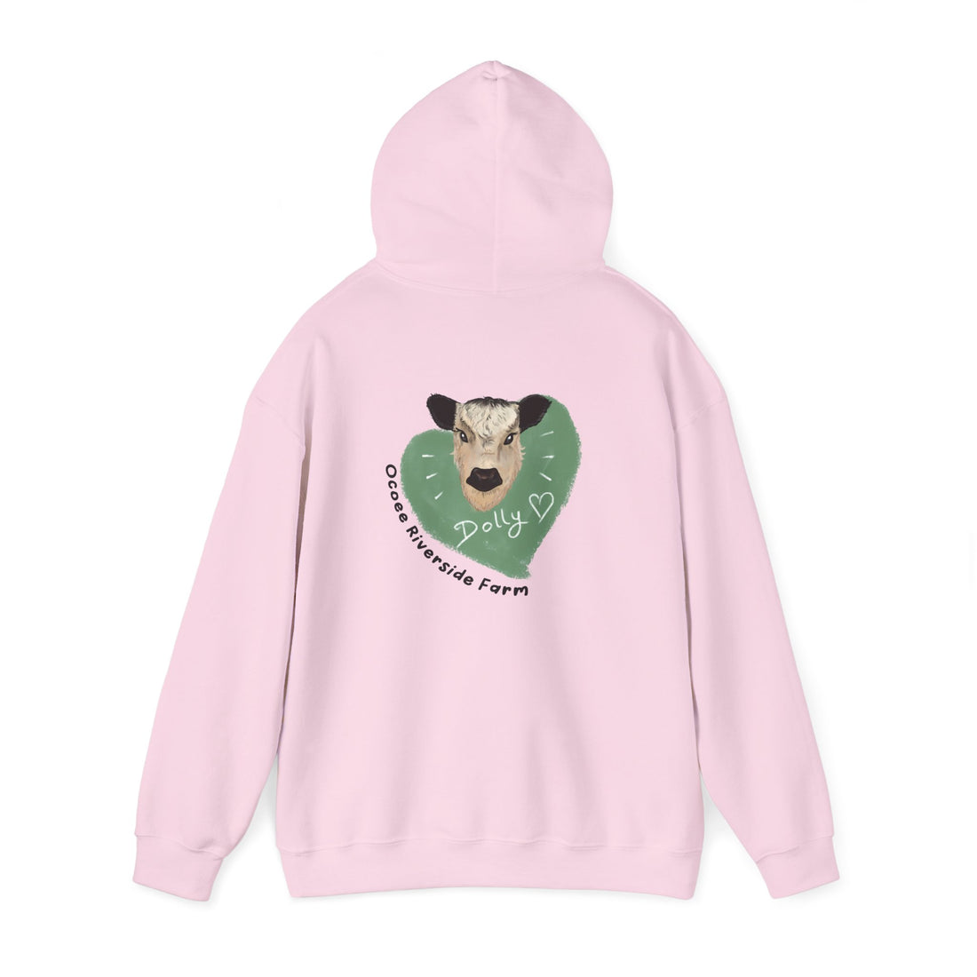 Dolly the Cow Unisex Hoodie - Cozy Riverside Farm Sweatshirt