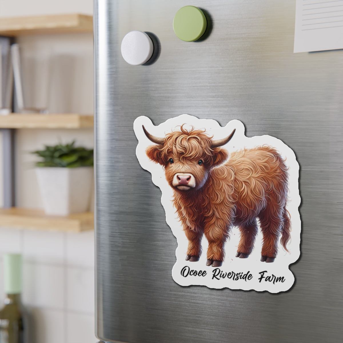 Highland Cow Die-Cut Magnet