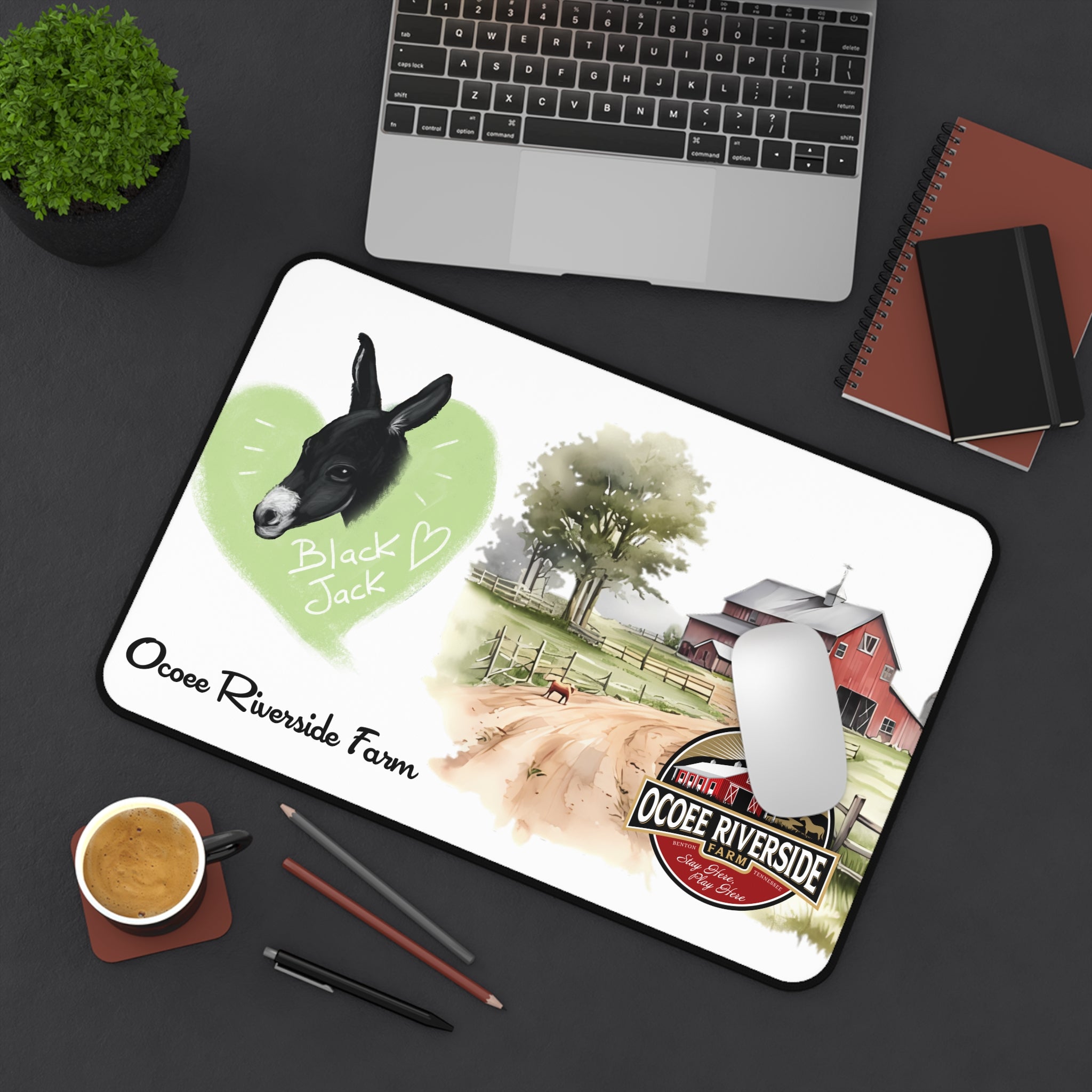 Animal Farm Custom Ocoee Riverside Farm Desk Mat Design
