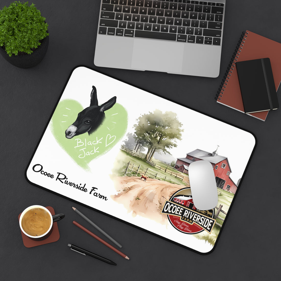 Animal Farm Custom Ocoee Riverside Farm Desk Mat Design