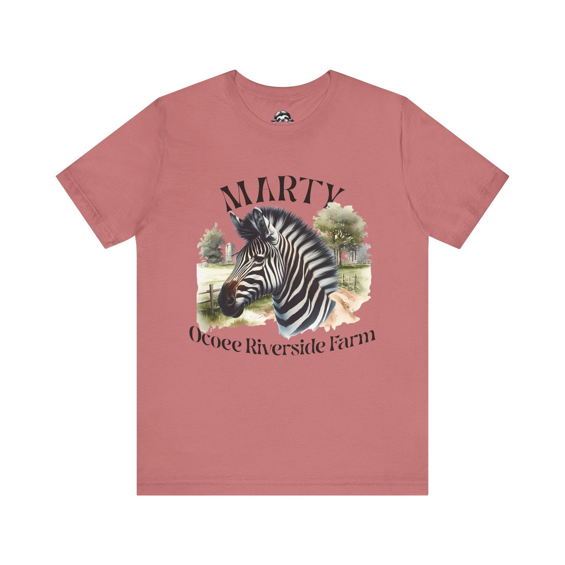 Marty Zebra Ocoee Farm Tee