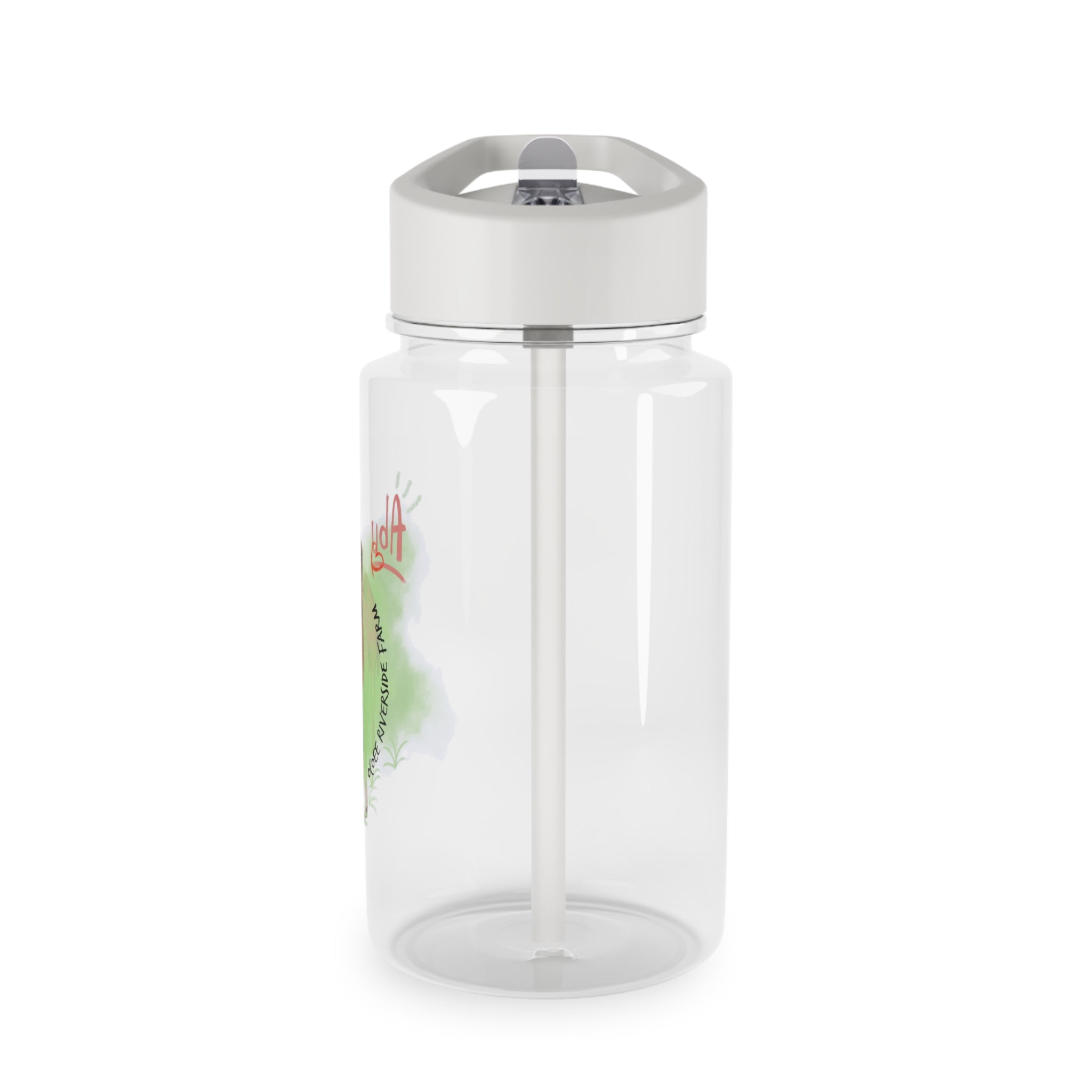 Cute Camel Farm Tritan Water Bottle with Straw