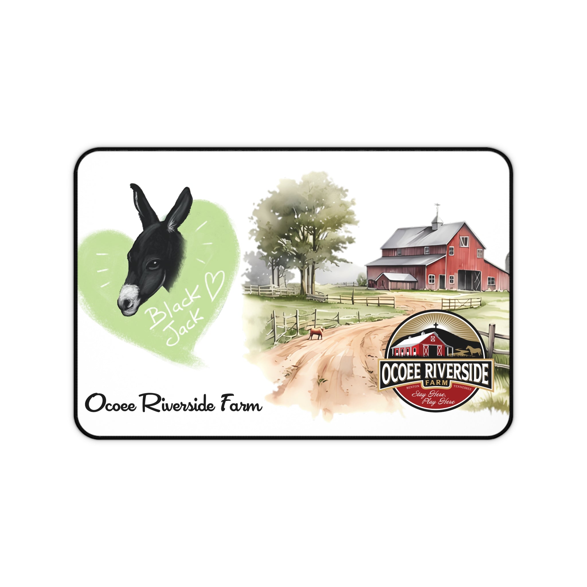 Animal Farm Custom Ocoee Riverside Farm Desk Mat Design
