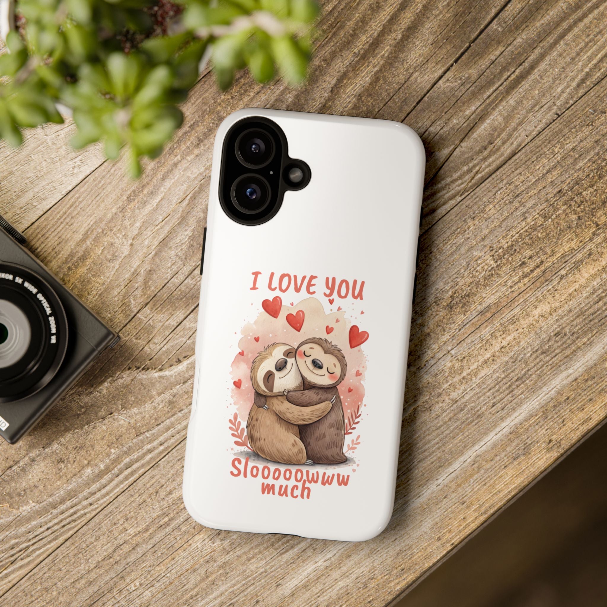 Cute Sloth Phone Case - "I Love You Sloooowww Much"