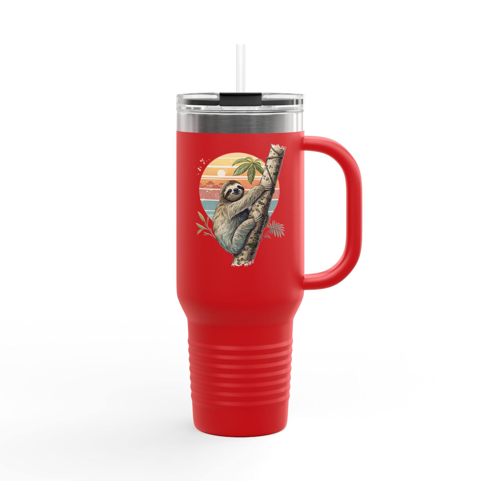 Sloth-Themed Insulated Travel Mug - 40oz Adventure Companion