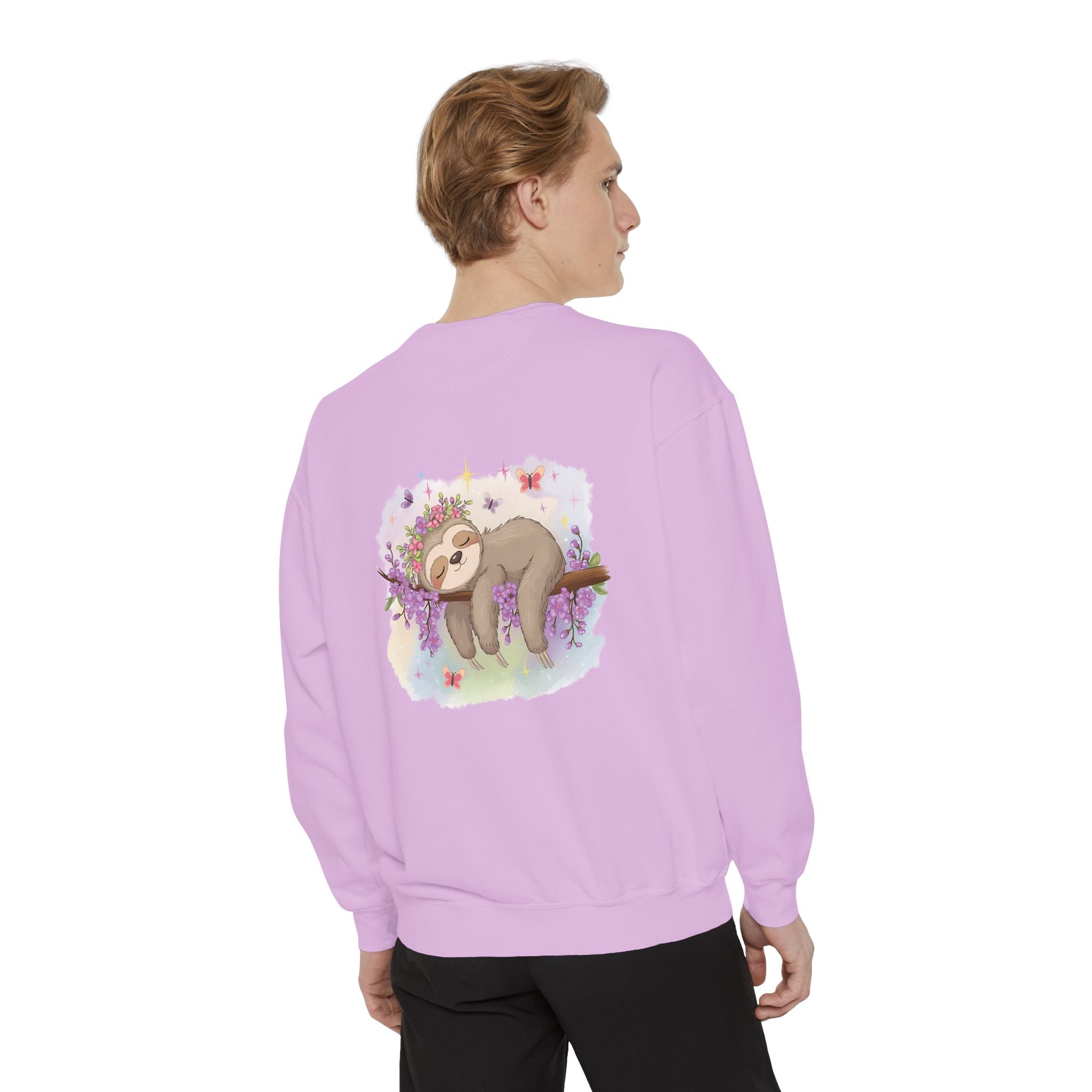 Sleepy Sloth Garment-Dyed Sweatshirt