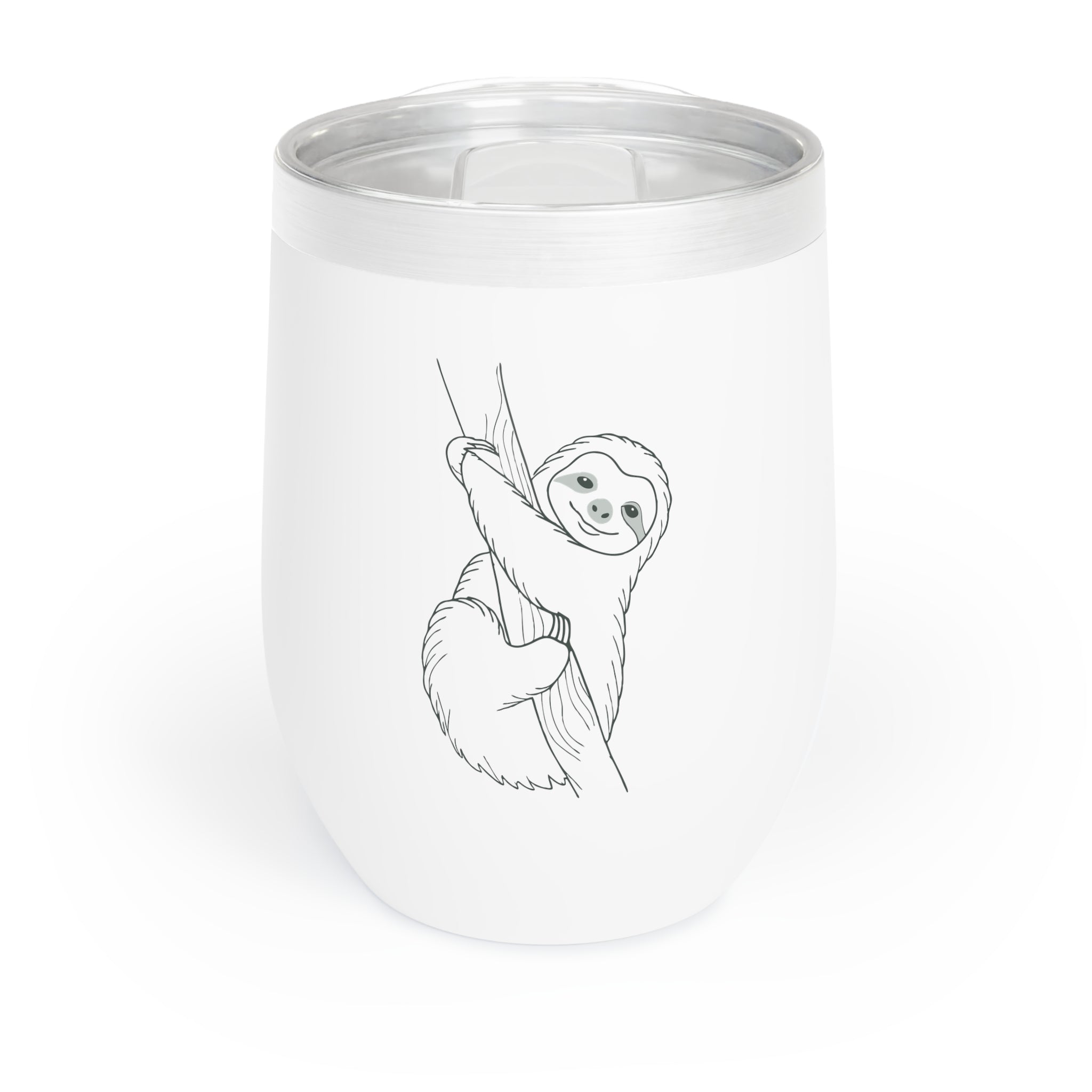 Relaxing Sloth Wine Tumbler | Perfect Gift for Wine Lovers