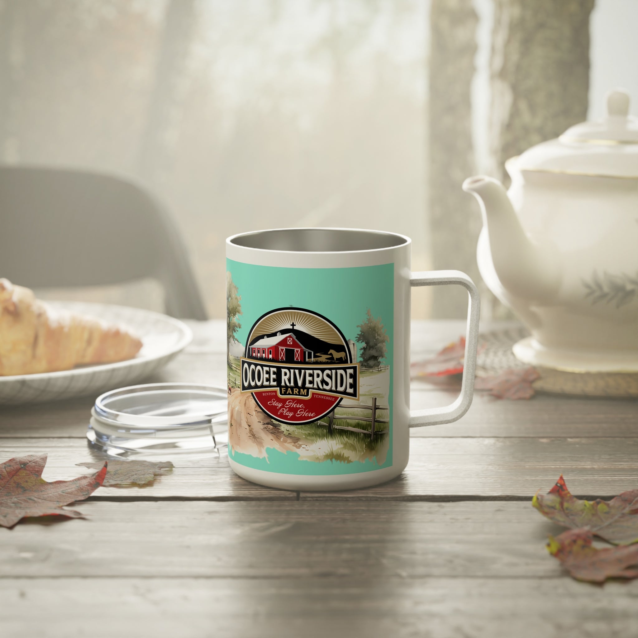 Rustic Insulated Coffee Mug | 10oz Mug with Farmhouse Design for Country Lovers