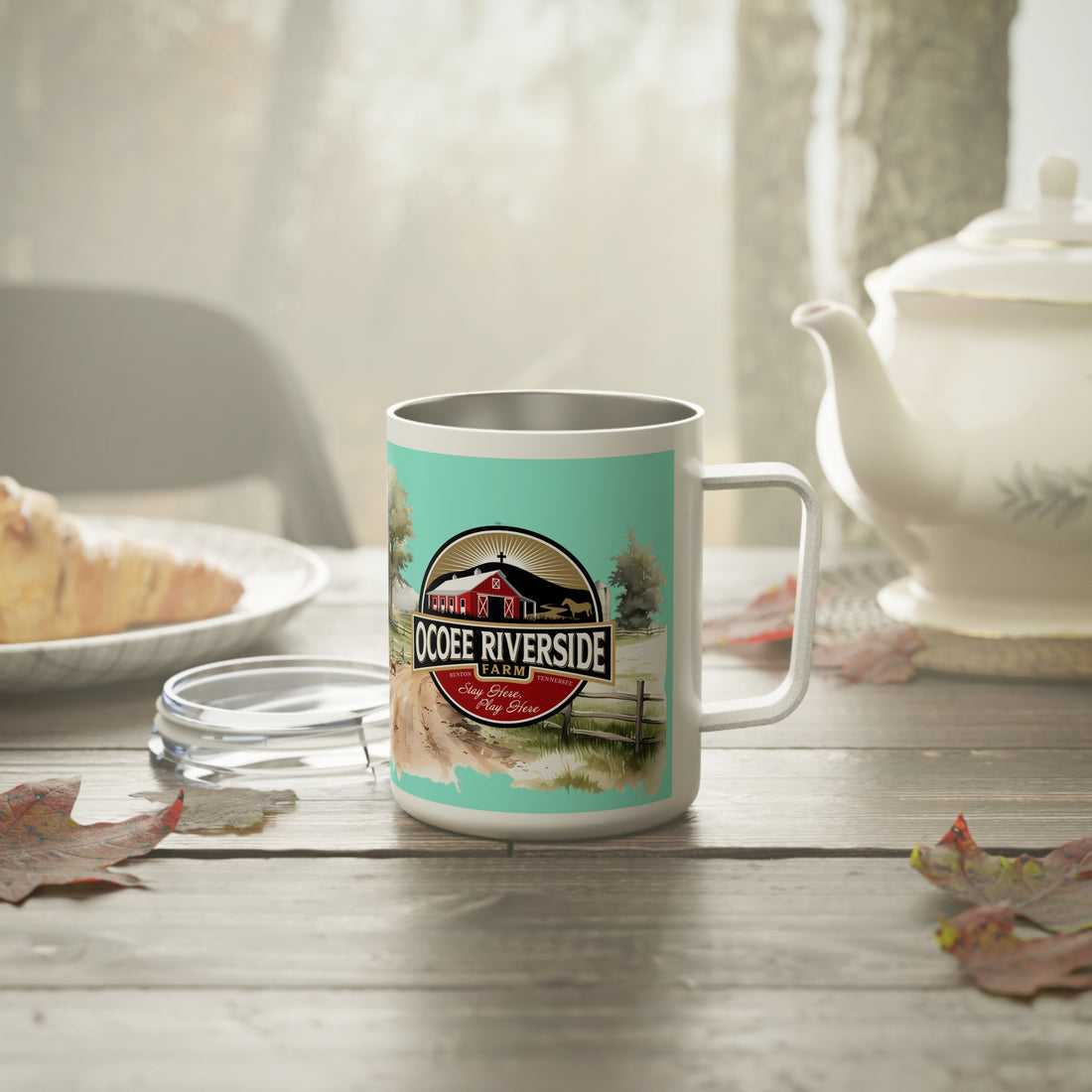 Rustic Insulated Coffee Mug | 10oz Mug with Farmhouse Design for Country Lovers