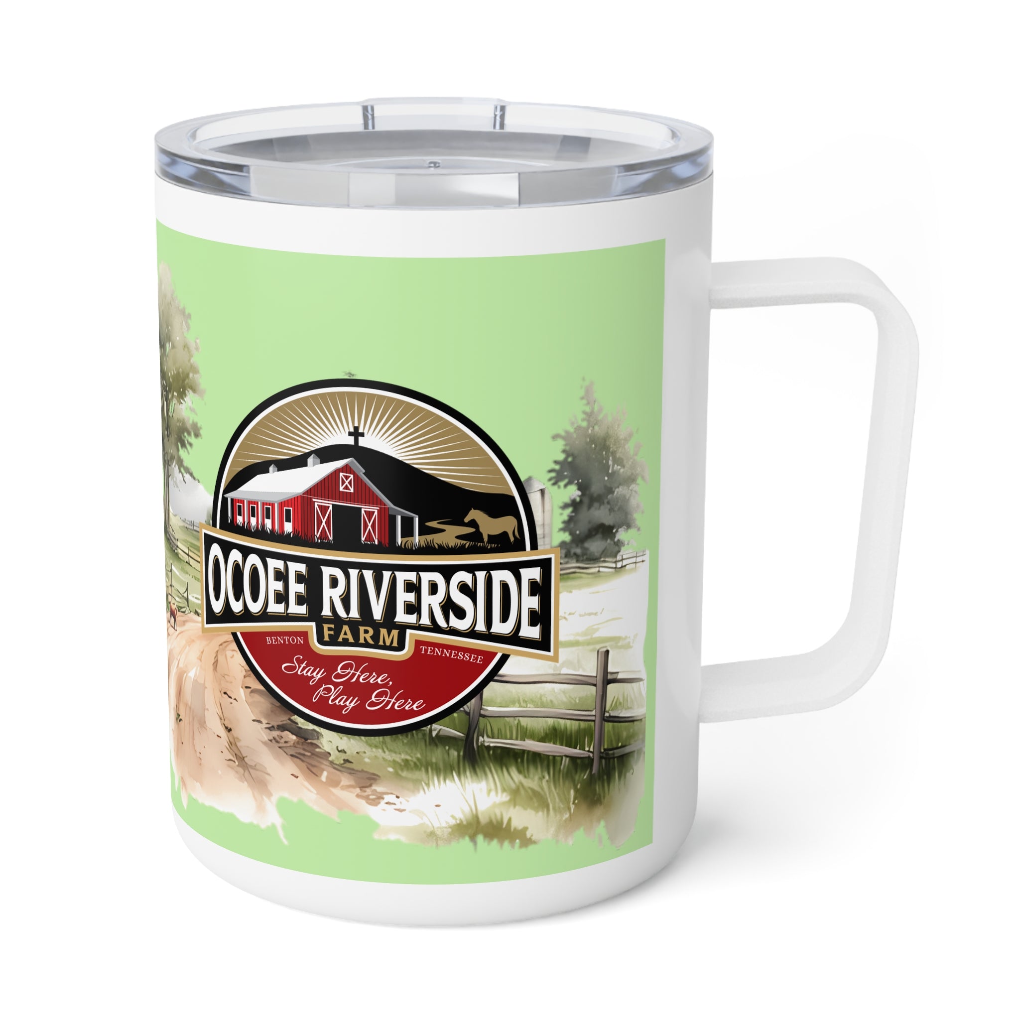 Rustic Insulated Coffee Mug | 10oz Mug with Farmhouse Design for Country Lovers
