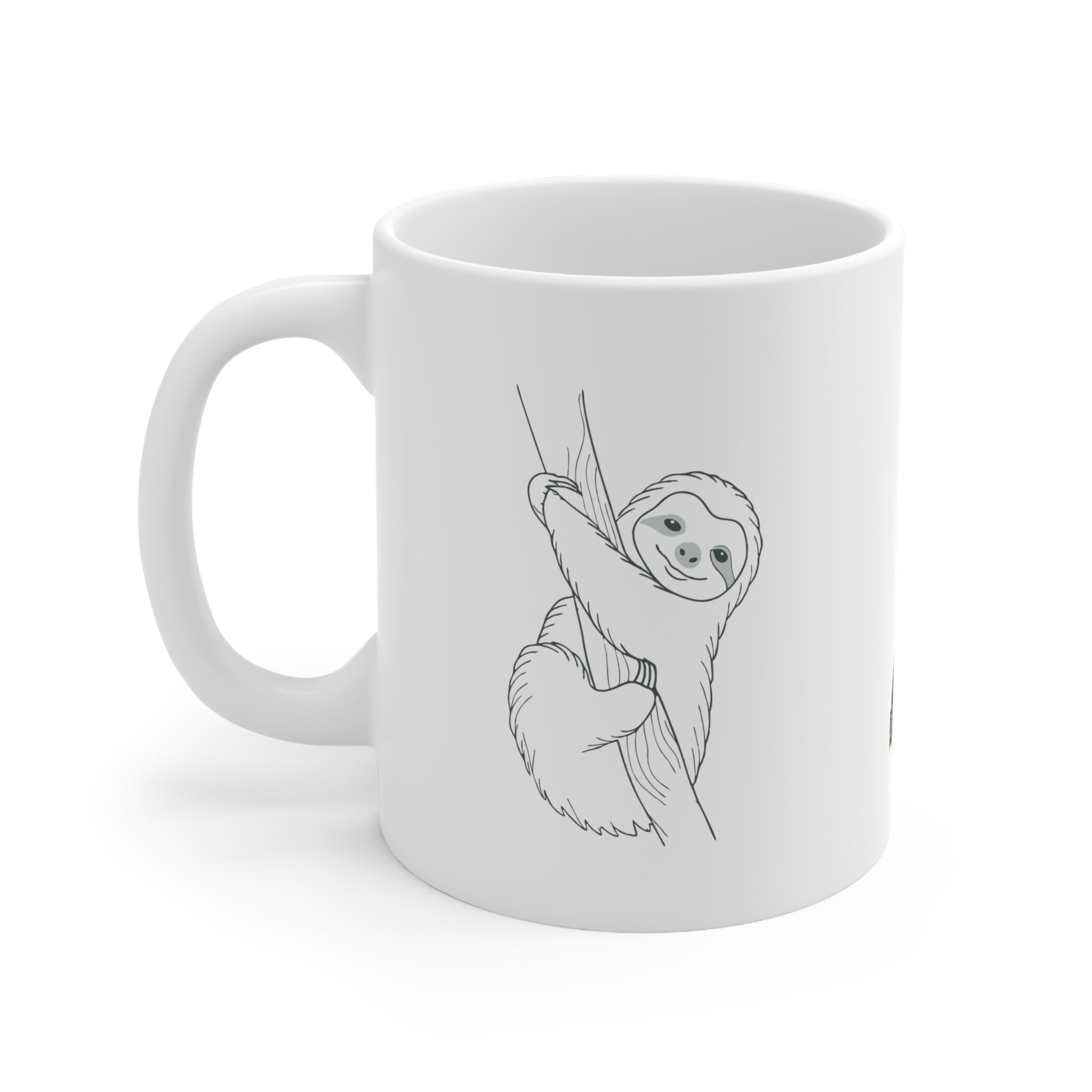 Ocoee Riverside Sloth Ceramic Coffee Cup - 11oz & 15oz