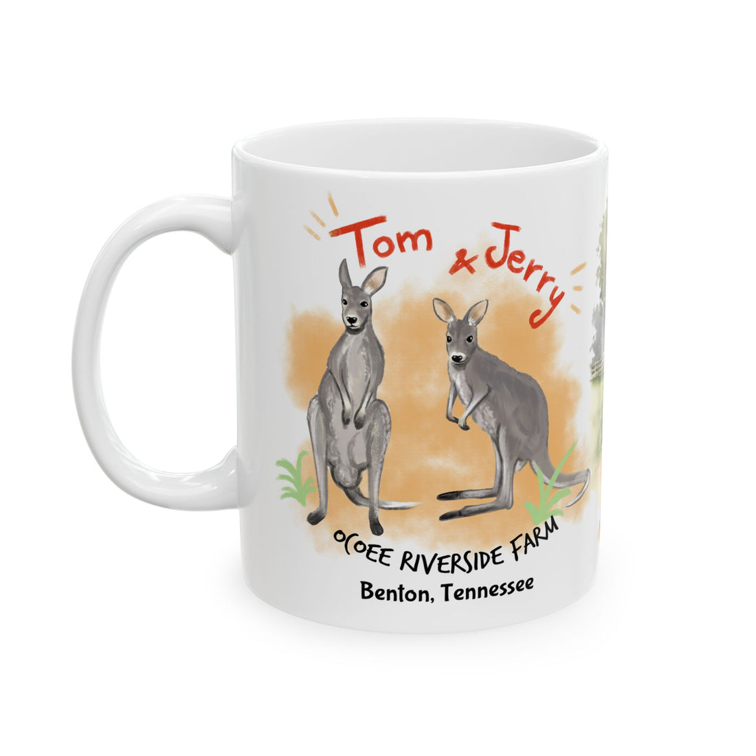 Cute Kangaroo Ceramic Mug | Perfect Gift for Animal Lovers