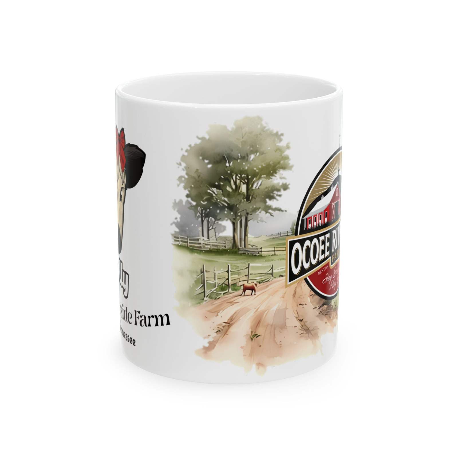 Cute Spud Cow Ceramic Mug