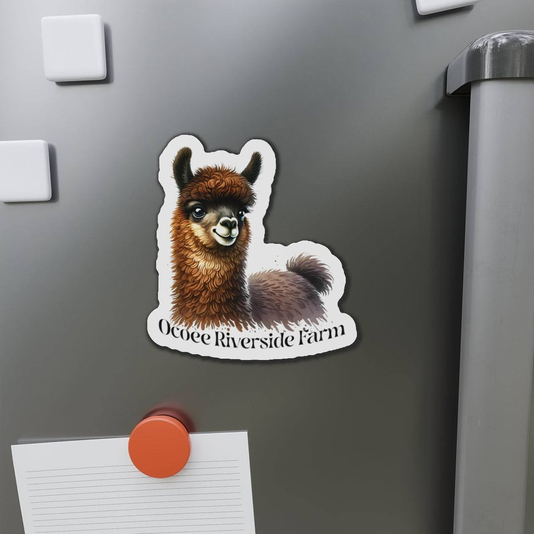 Adorable Llama Die-Cut Magnet