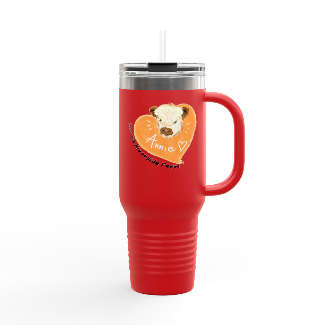 Cute Cow Insulated Travel Mug - 40oz - Perfect for Adventure Lovers!