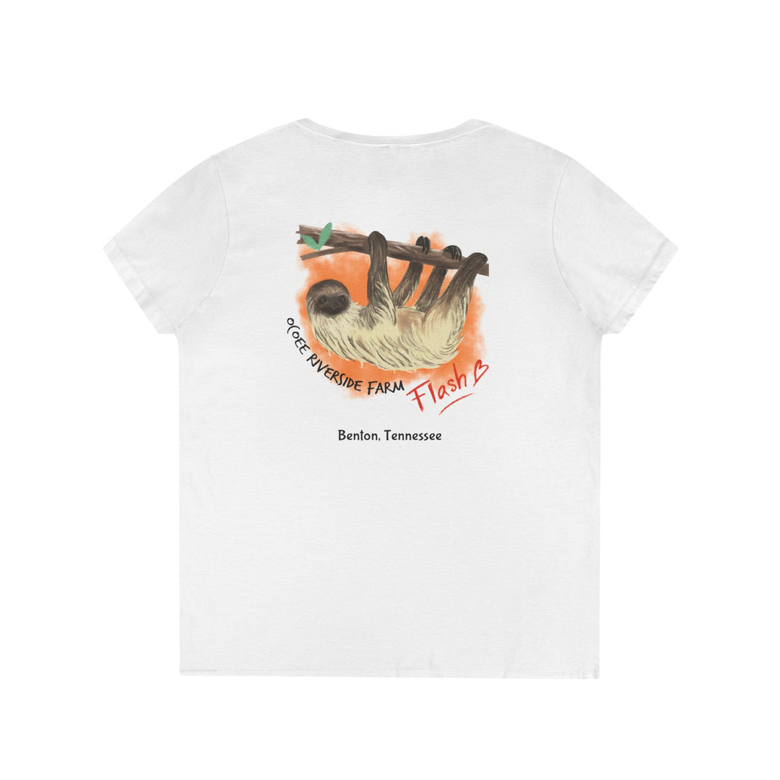 Women’s Spud Heart V-Neck T-Shirt - Ocoee Riverside Farm, Tennessee