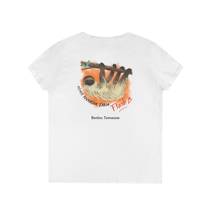 Women’s Spud Heart V-Neck T-Shirt - Ocoee Riverside Farm, Tennessee