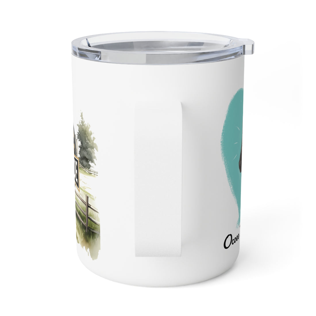 Rustic Insulated Coffee Mug | 10oz Mug with Farmhouse Design for Country Lovers