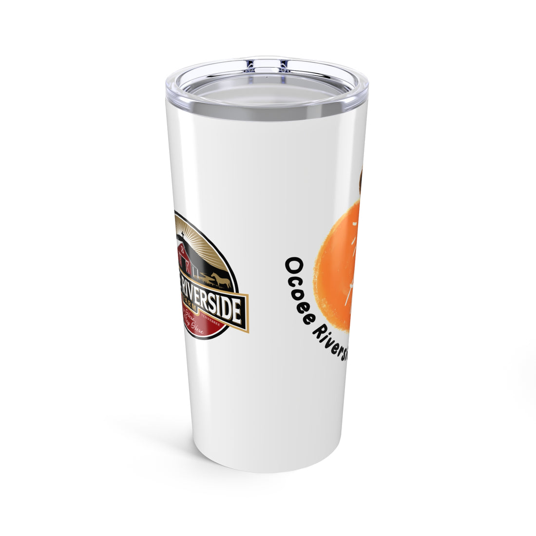 Custom 20oz Tumbler - Riverside Farm Cute Cow Design