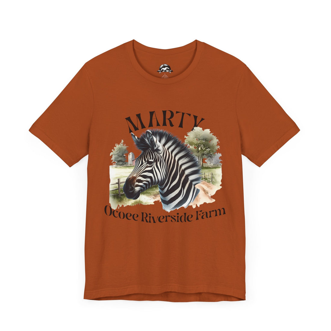 Marty Zebra Ocoee Farm Tee