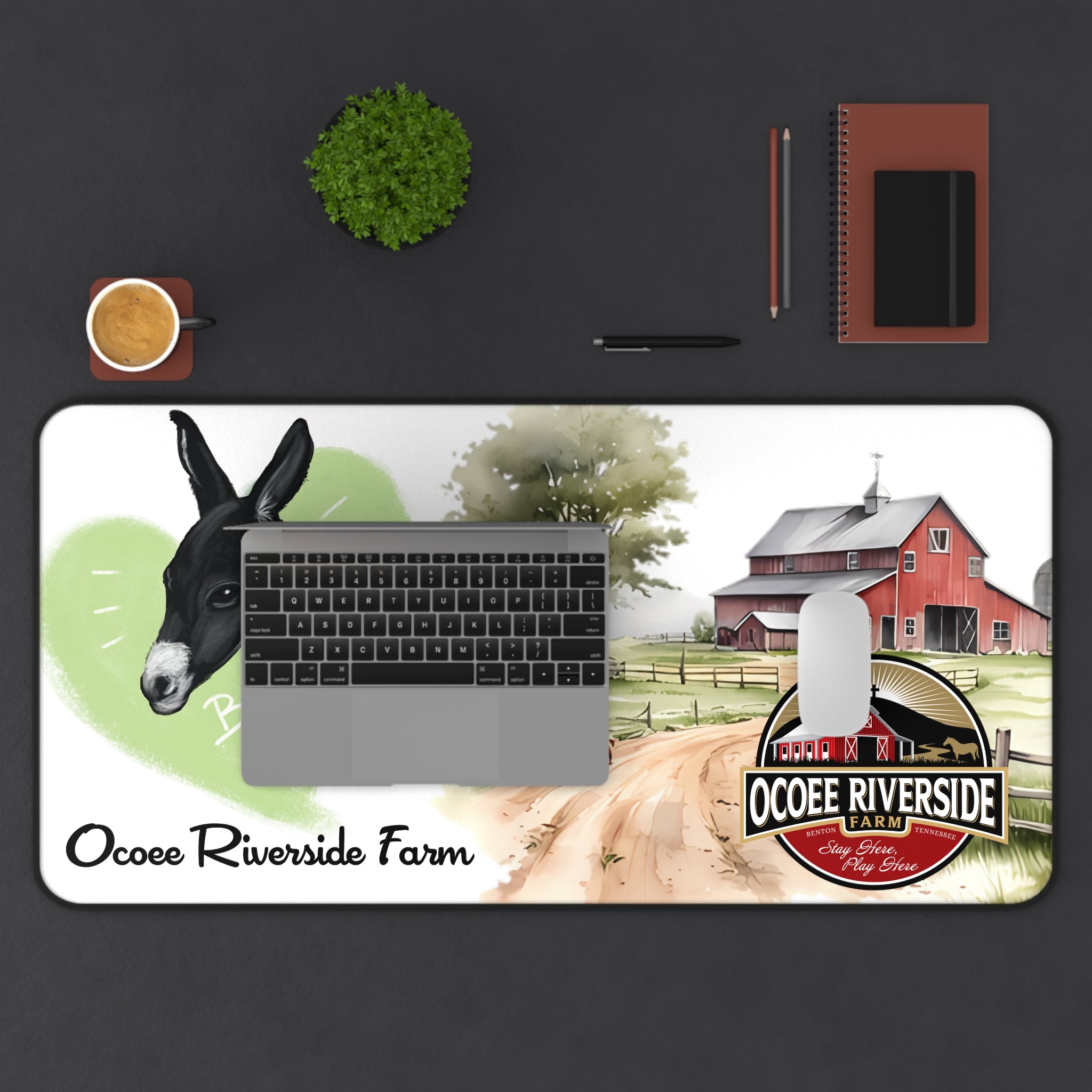 Animal Farm Custom Ocoee Riverside Farm Desk Mat Design