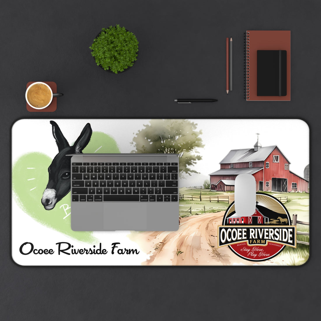 Animal Farm Custom Ocoee Riverside Farm Desk Mat Design