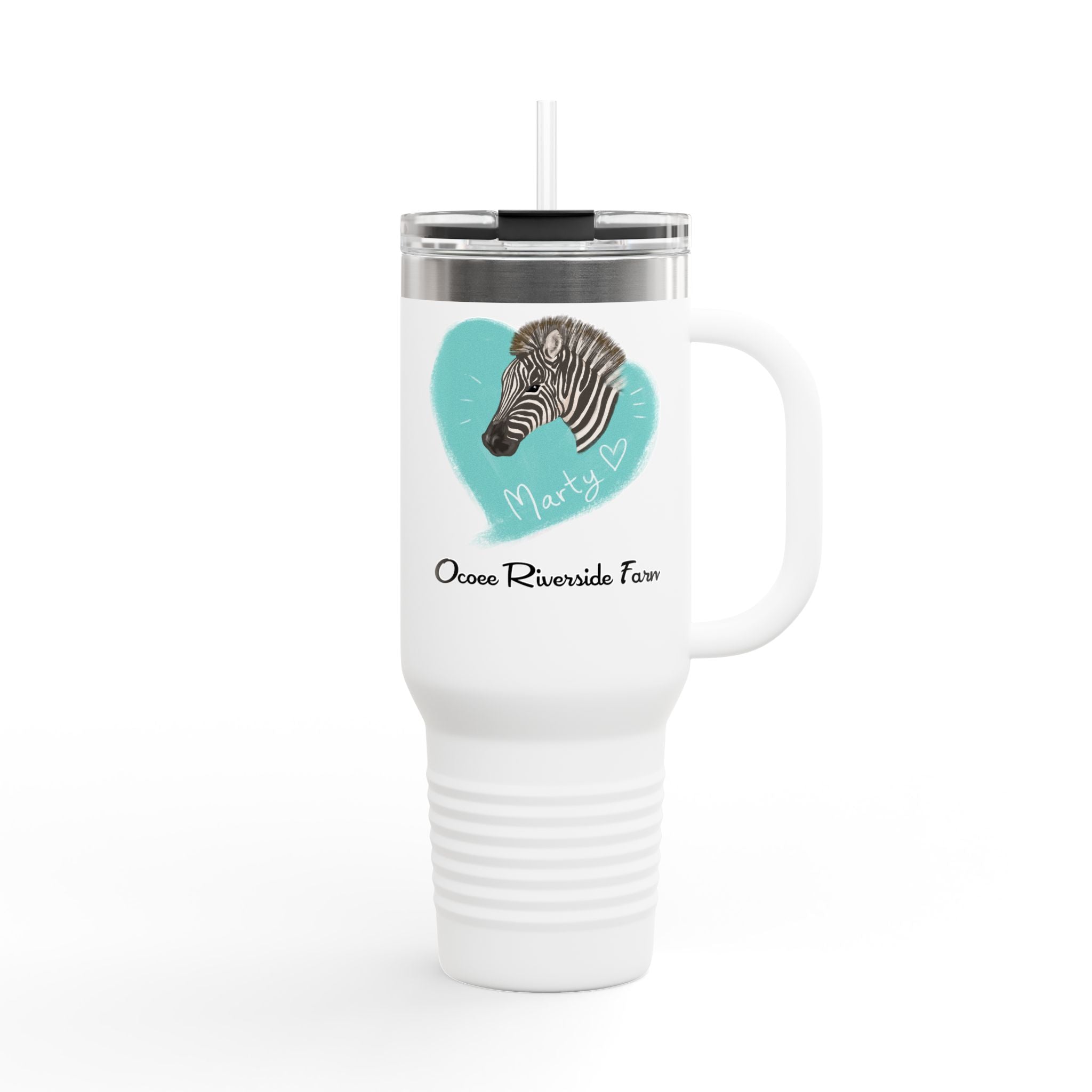 Cute Zebra Insulated Travel Mug - 40oz - Perfect for Adventure Lovers!