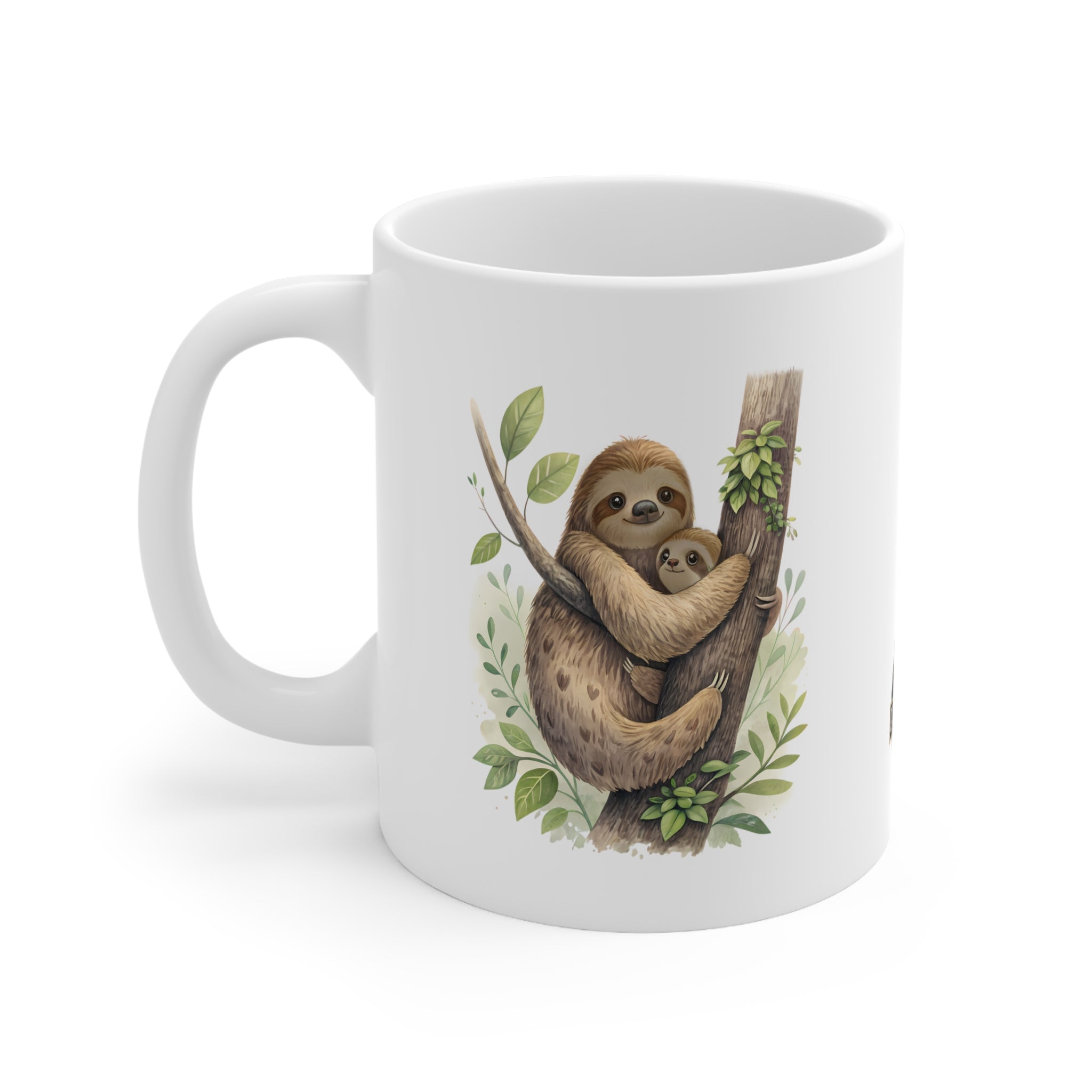 Ocoee Riverside Sloth Ceramic Coffee Cup - 11oz & 15oz Mugs