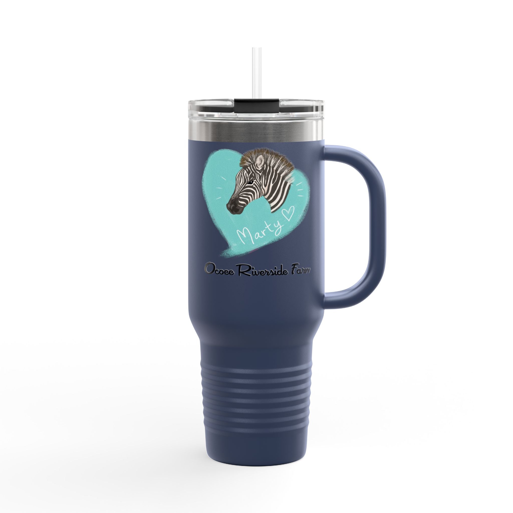 Cute Zebra Insulated Travel Mug - 40oz - Perfect for Adventure Lovers!