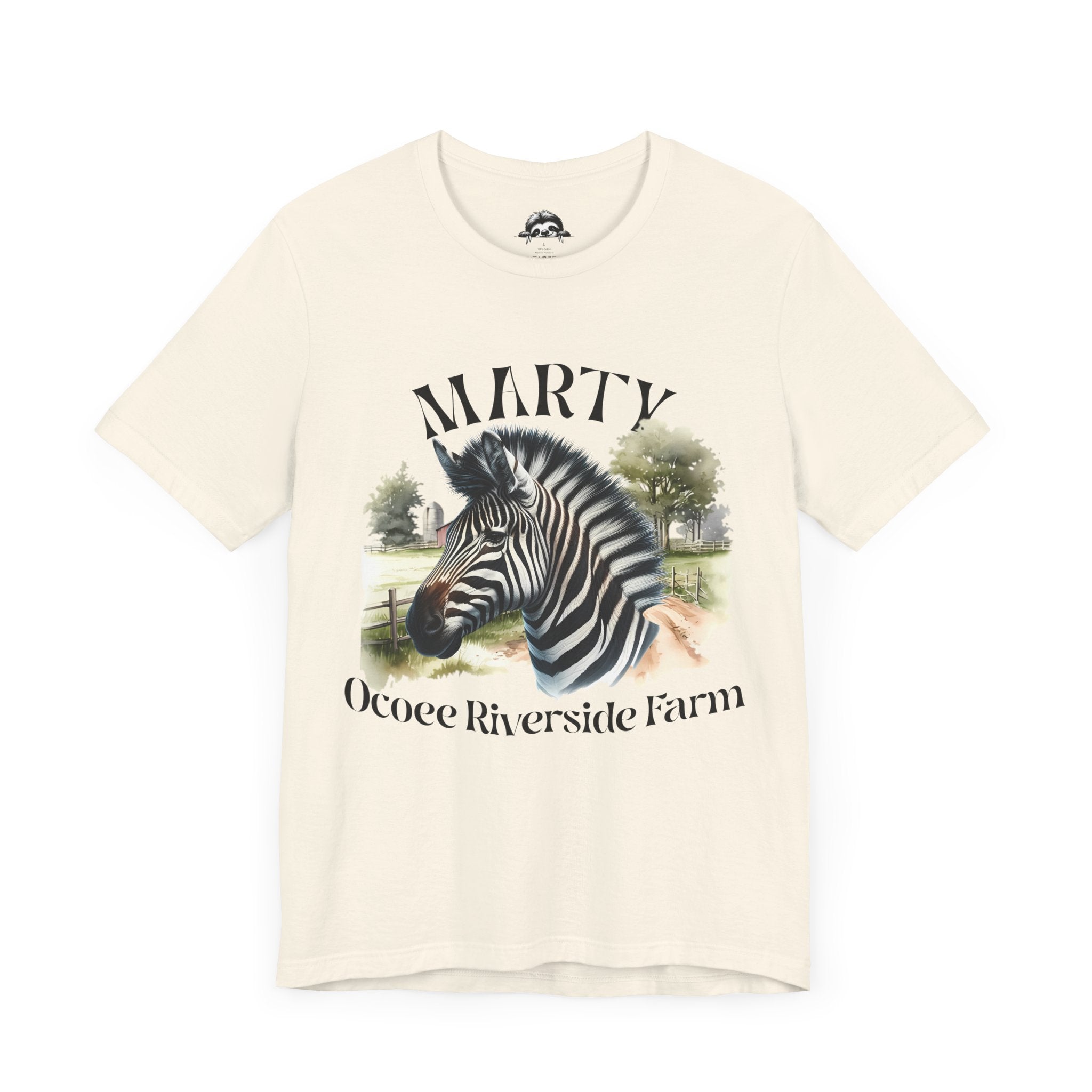 Marty Zebra Ocoee Farm Tee