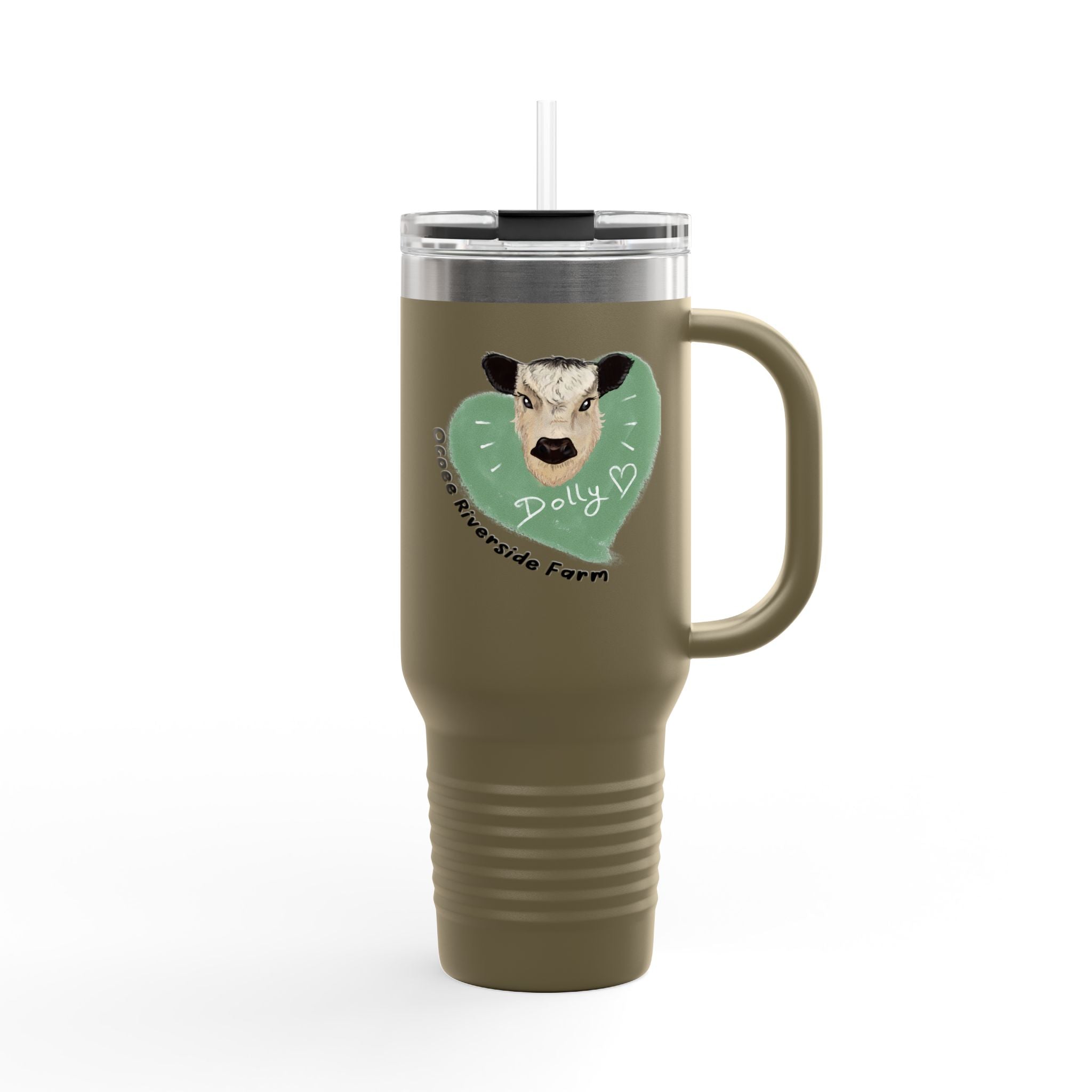 Cute Cow Insulated Travel Mug - 40oz - Perfect for Adventure Lovers!