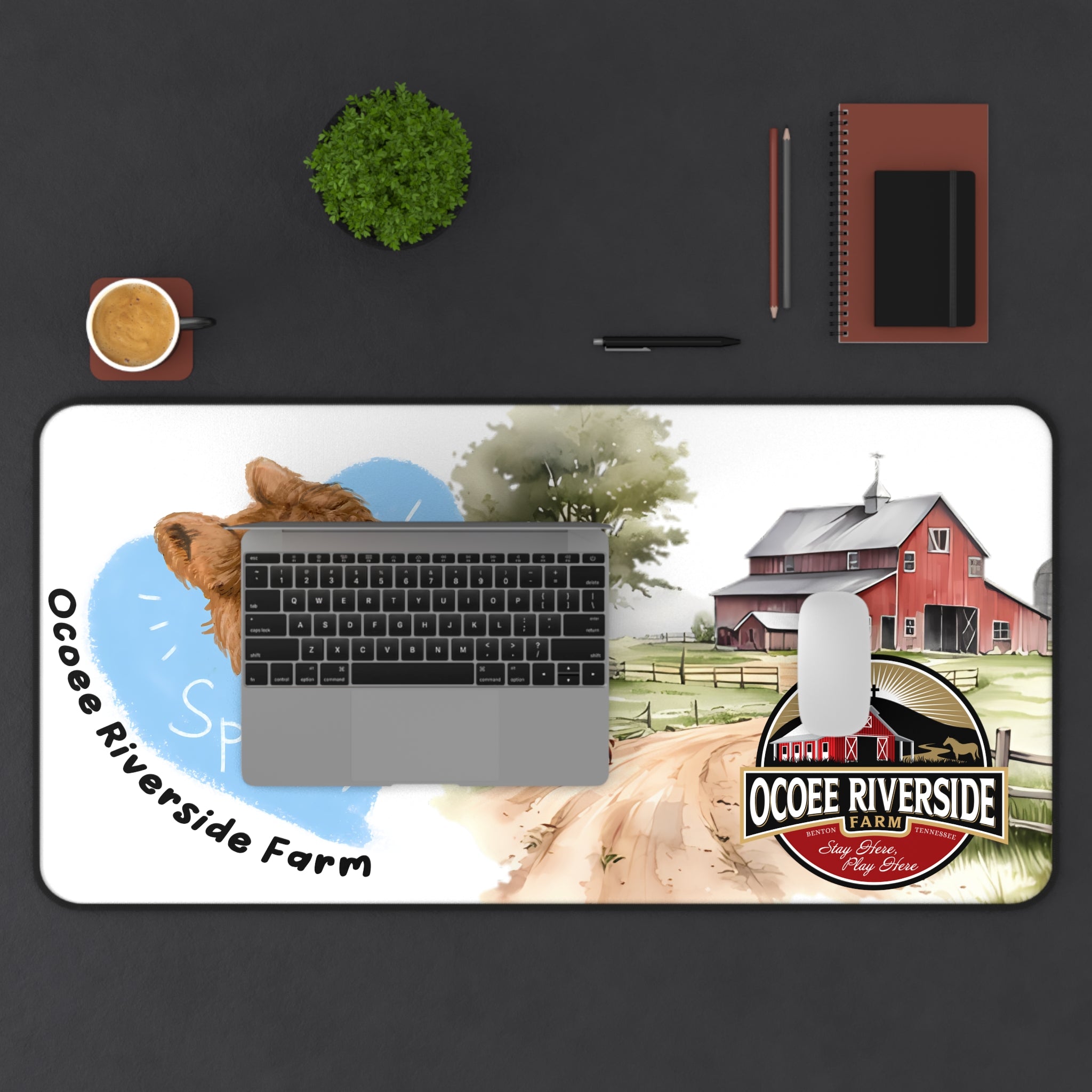 Animal Farm Custom Ocoee Riverside Farm Desk Mat Design
