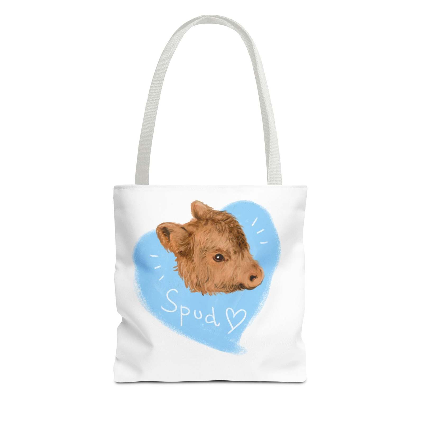 Adorable Spud Cow Tote Bag