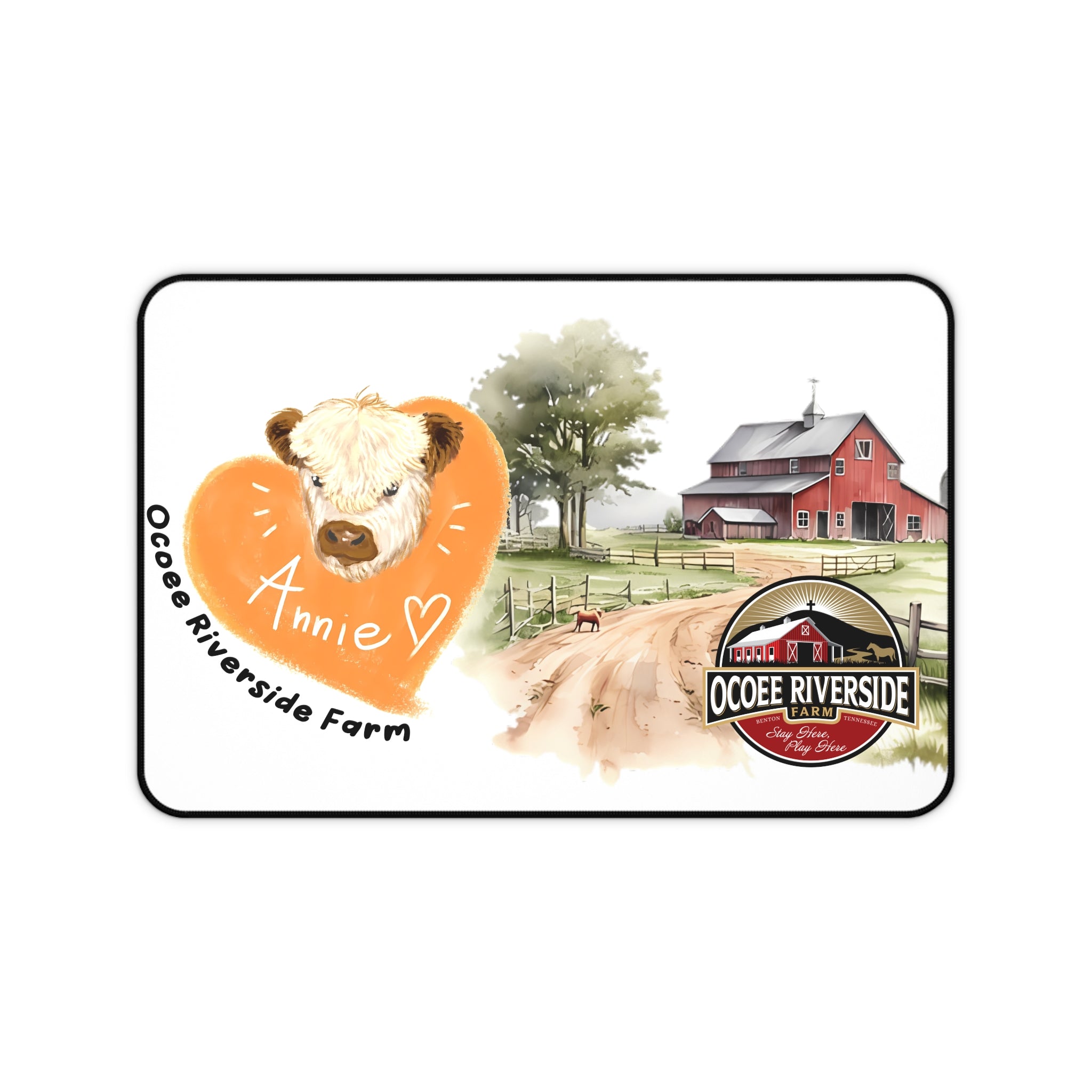 Animal Farm Custom Ocoee Riverside Farm Desk Mat Design