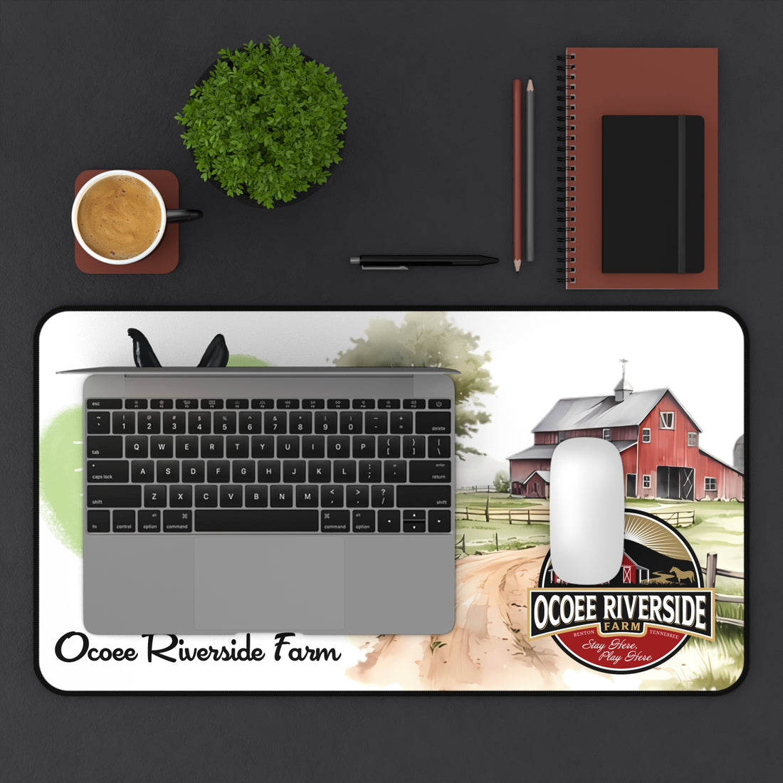 Animal Farm Custom Ocoee Riverside Farm Desk Mat Design