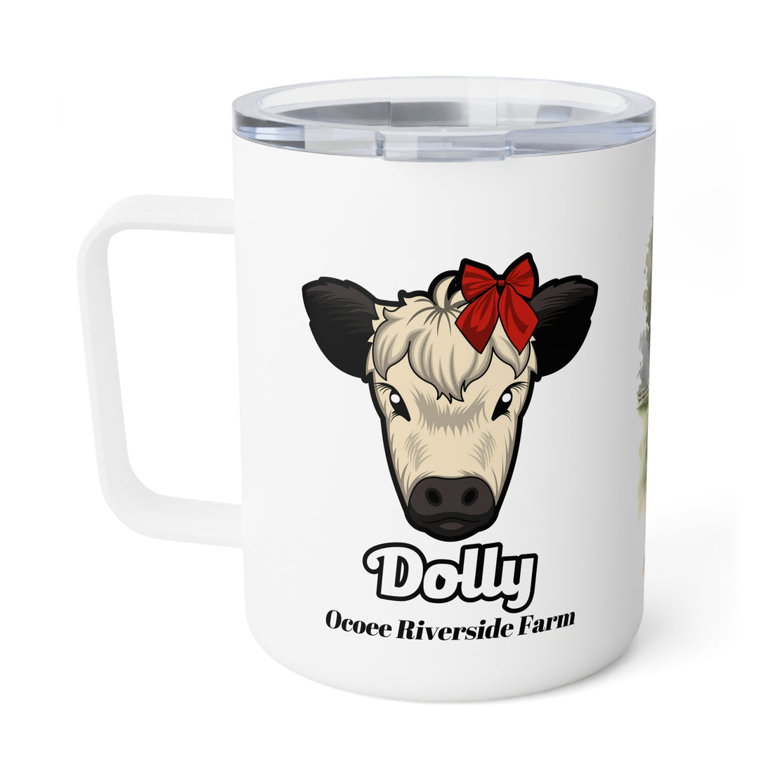 Rustic Farmhouse Insulated Coffee Mug - 10oz with Whimsical Artwork