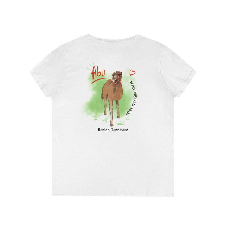 Women’s Spud Heart V-Neck T-Shirt - Ocoee Riverside Farm, Tennessee