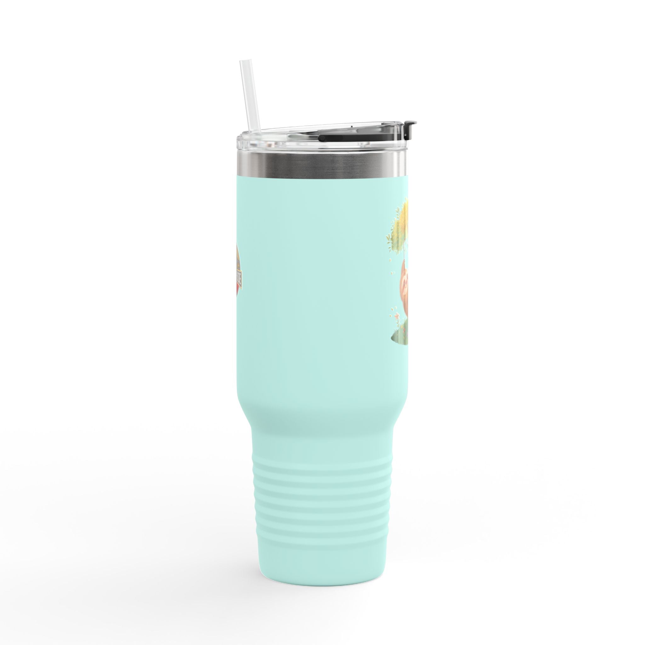 Charming Sloth Insulated Travel Mug - 40oz Fun Drinkware for Outdoor Adventures