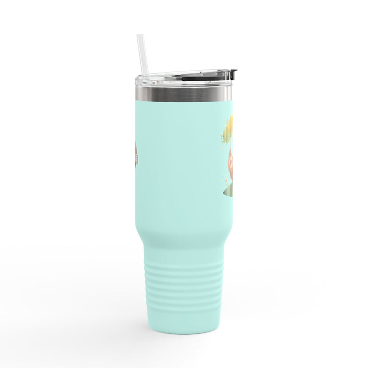 Charming Sloth Insulated Travel Mug - 40oz Fun Drinkware for Outdoor Adventures